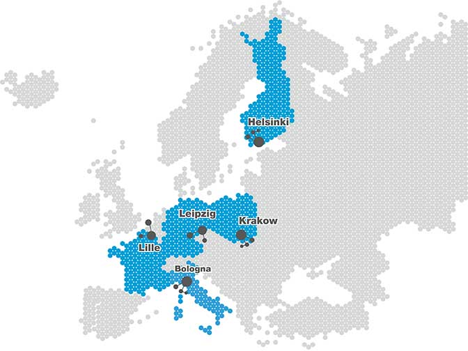 EUROPE: carte cliquable